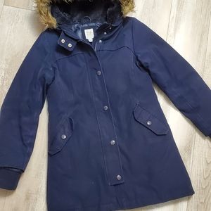 Gap Girls Blue Down Coat Size L